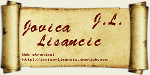 Jovica Lišančić vizit kartica